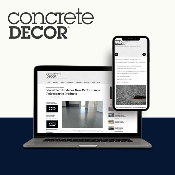 Versatile featured in Concrete Décor
