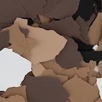 1 inch Brown Blended Flake