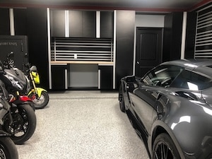 Garage Cabinetry in Black