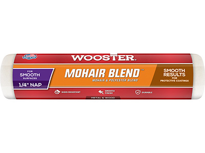 9" x 1/4 Nap Mohair Shed Resistant by Wooster, Each
